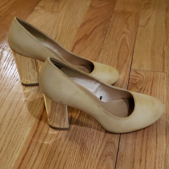 H&M tan -mirrored high heels - Picture 4 of 5